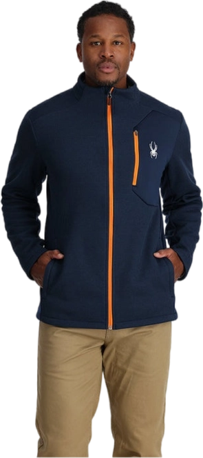 Zip Sweatshirt Spyder Men Bandit Jacket True Navy