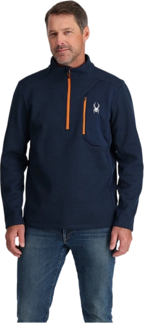 Ski Sweatshirt Spyder Men Bandit 1/2 Zip True Navy