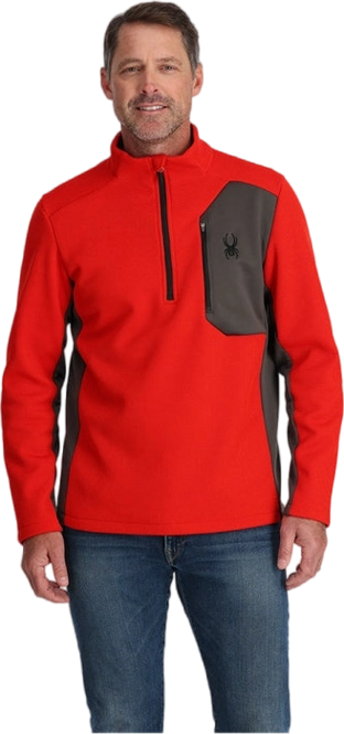Ski Sweatshirt Spyder Men Bandit 1/2 Zip Volcano