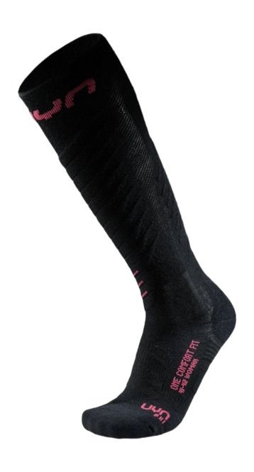Ski Socks UYN Women One Comfort Fit Black/Pink ‘24