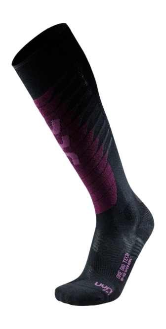 Ski Socks UYN Women One Biotech Black/Purple