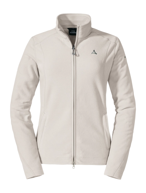 Fleece jacket Schöffel Women Fleece Jacket Leona3 Whisper White