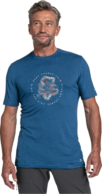 T-Shirt Schöffel Men T-Shirt Hochberg M Directoire Blue