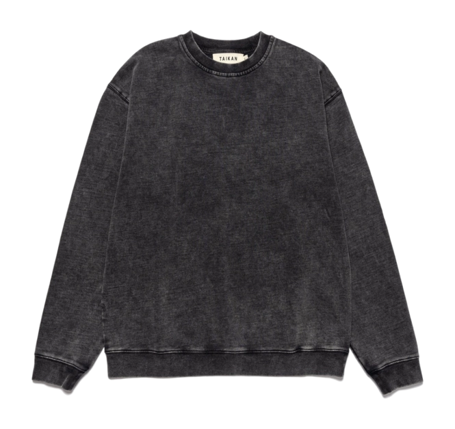 Jumper Taikan Unisex Custom Crew Black Acid