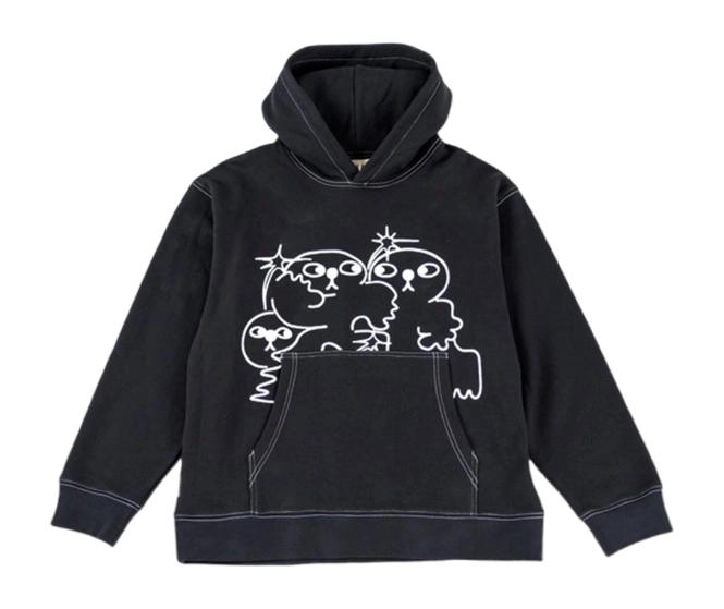 Hoodie Taikan Unisex Taikan By Joshua Running Black Contrast Stitch '24