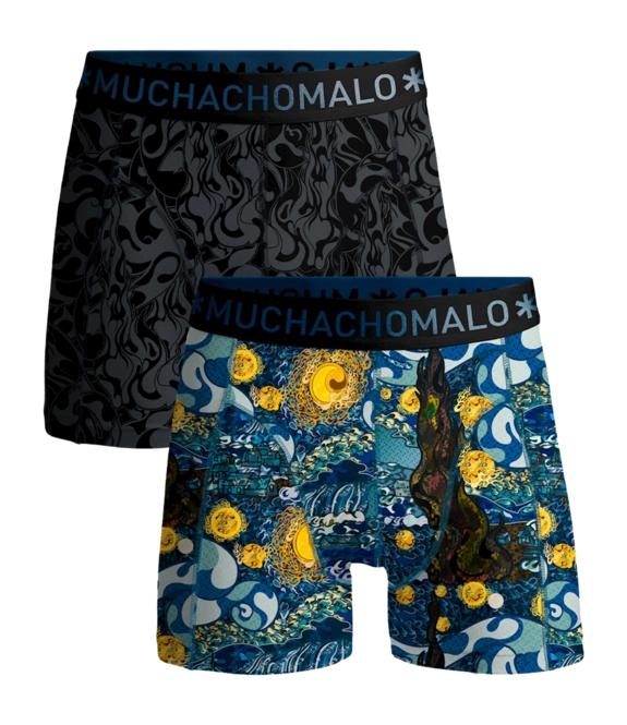 Boxer Shorts Muchachomalo Men Shorts Starry Print Print (2-Pack)