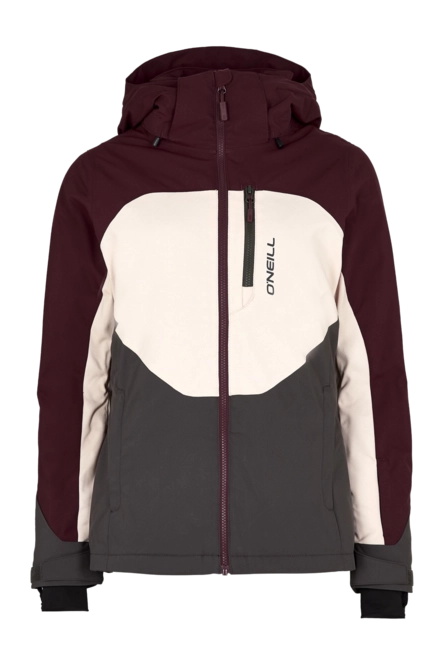 Ski Jacket O'Neill Women Carbonite Windsor Wine Colour Block
