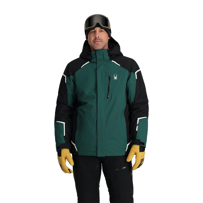 Ski Jacket Spyder Men Copper Jacket Cypress Green