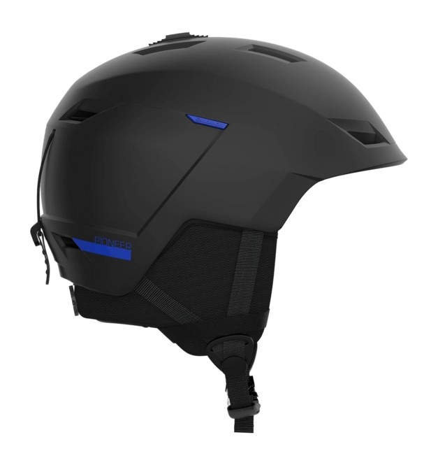 Ski Helmet Salomon Men Pioneer LT Black Pop Race Blue