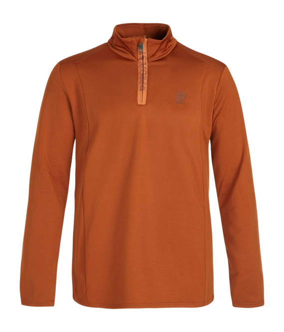 Ski Sweatshirt Protest Men Will 1/4 Zip Top Umber Orange '24