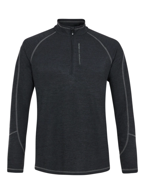 Ski Sweatshirt Protest Men Prtlouisiana 1/4 Zip Top True Black