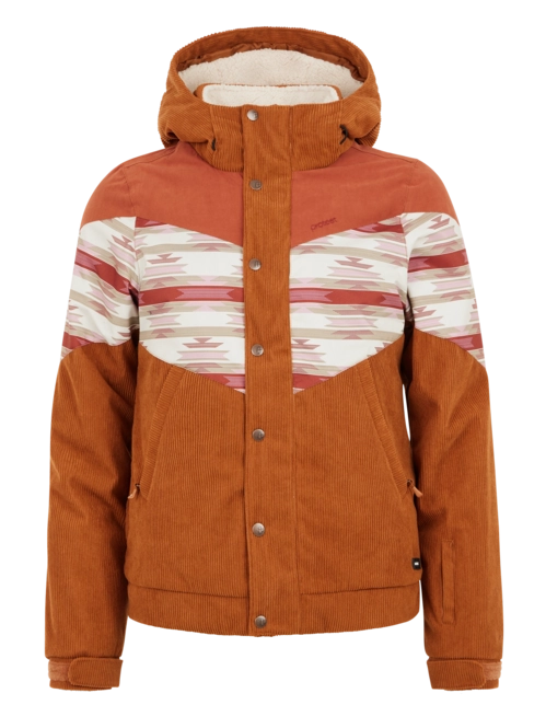 Ski Jacket Protest Women Luchu Nutty Cognac