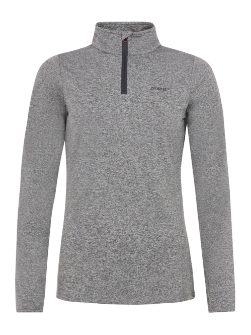 Ski Sweatshirt Protest Women Fabrizm 1/4 Zip Top Shadow Grey