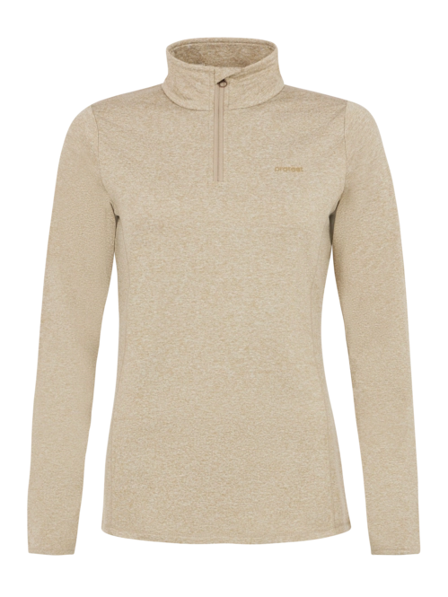 Ski Sweatshirt Protest Women Fabrizm 1/4 Zip Top Bamboo Beige