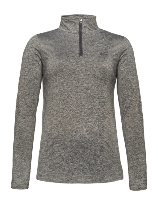 Ski Sweatshirt Protest Women Fabrizm 1/4 Zip Top Grey Melee