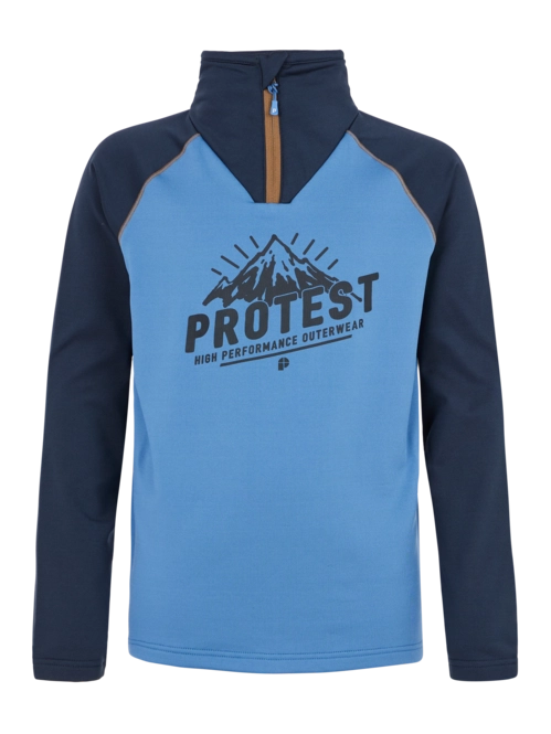 Ski Sweatshirt Protest Boys Skip Jr 1/4 Zip Top Riviera Blue