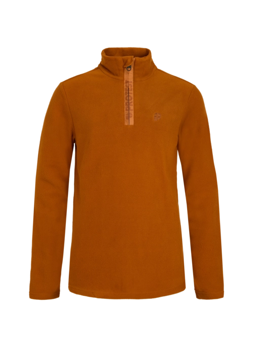 Ski Sweatshirt Protest Boys Perfecty Jr 1/4 Zip Top Umber Orange