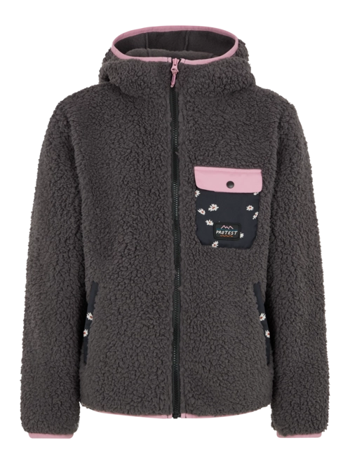 Zip Sweatshirt Protest Girls Bramles Jr Full Zip Top Shadow Grey