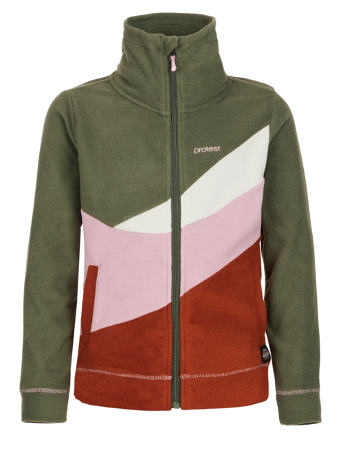 Zip Sweatshirt Protest Girls Pelican Jr Full Zip Top Uluru Rust