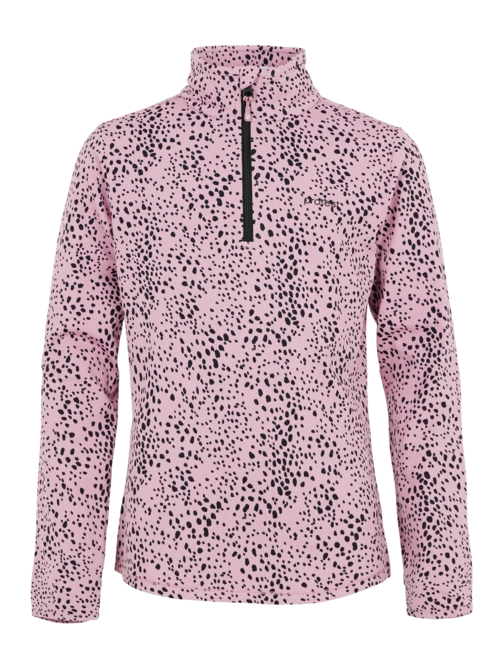 Ski Sweatshirt Protest Girls Vesh Jr 1/4 Zip Top Cameo Pink