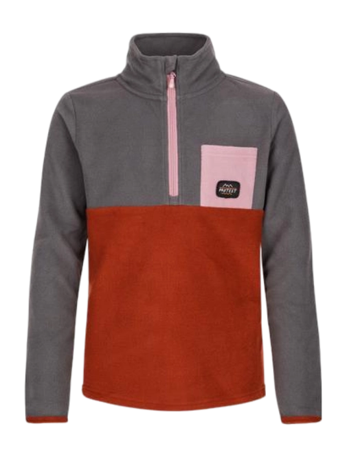 Ski Sweatshirt Protest Girls Palomi Jr 1/4 Zip Top Shadow Grey