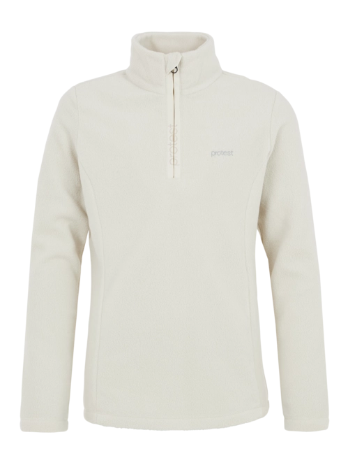 Ski Sweatshirt Protest Girls Mutey Jr 1/4 Zip Top Kit Off White