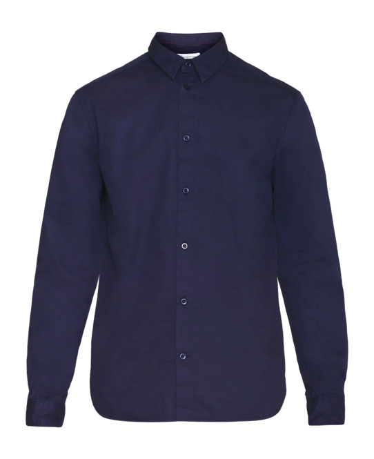 Shirt KnowledgeCotton Apparel Men Alf Regular Crispy Cotton Shirt Total Eclipse