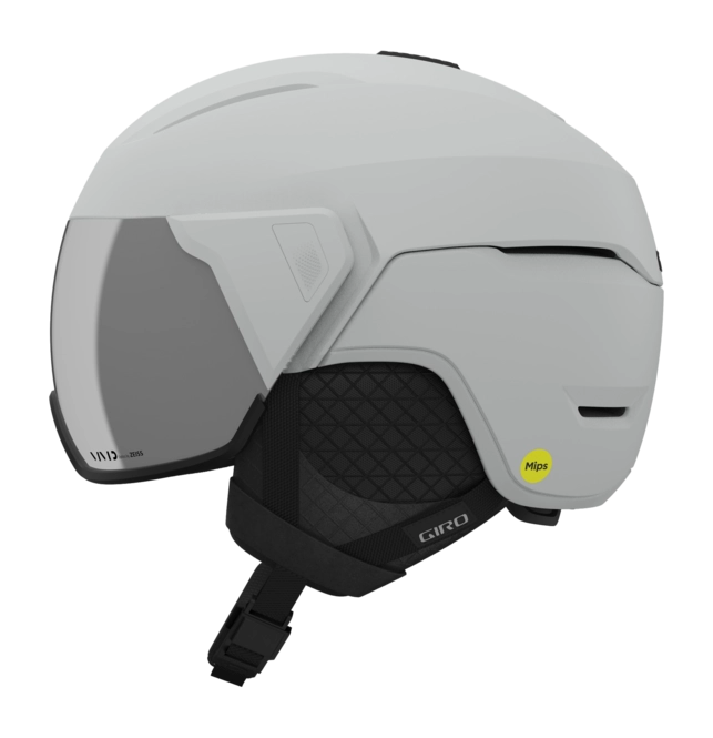 Ski Helmet Giro Orbit Spherical Matte Light Gray Vivid Onyx