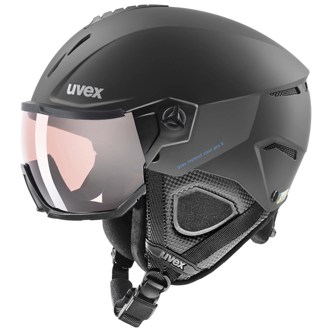 Ski Helmet Uvex Instinct Visor Pro V Black Matte