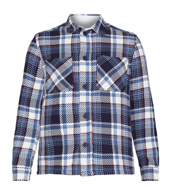 Shirt KnowledgeCotton Apparel Men Checked Blue