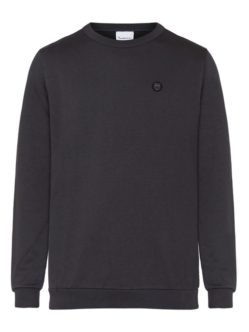 Jumper KnowledgeCotton Apparel Men Erik Basic Badge Sweat Phantom