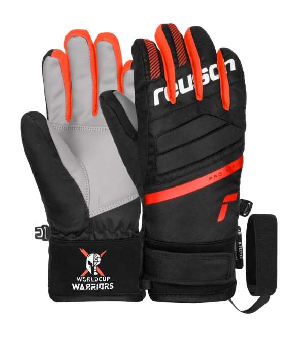 Gloves Reusch Junior Warrior R-TEX XT Black/ White/ Fluo Red