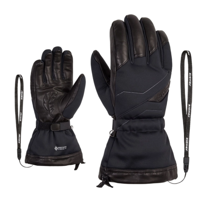 Gloves Ziener Men Galano WS Down Ski Alpine Black