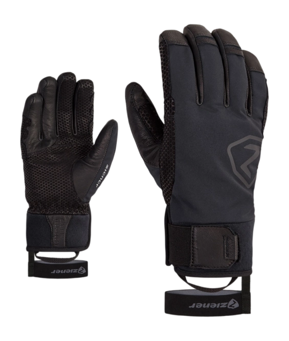 Gloves Ziener Men Gaspar AS PR Ski Alpine Black