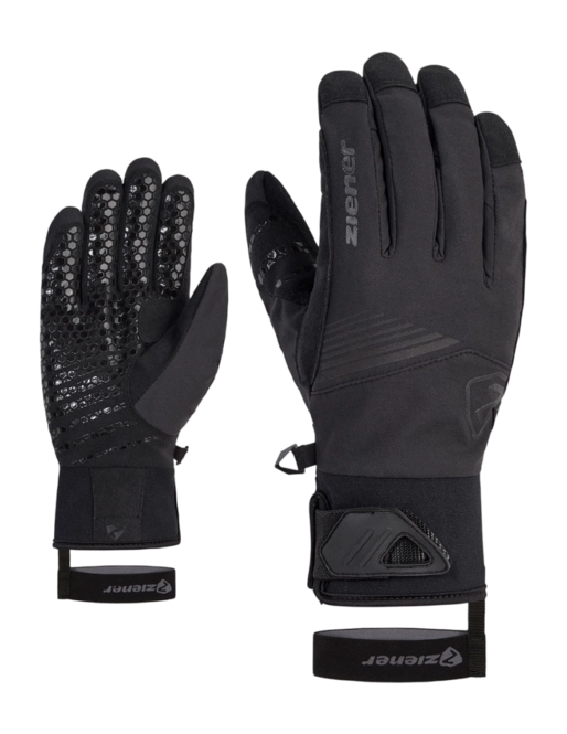 Gloves Ziener Gyrno Glove Mountaineering Black