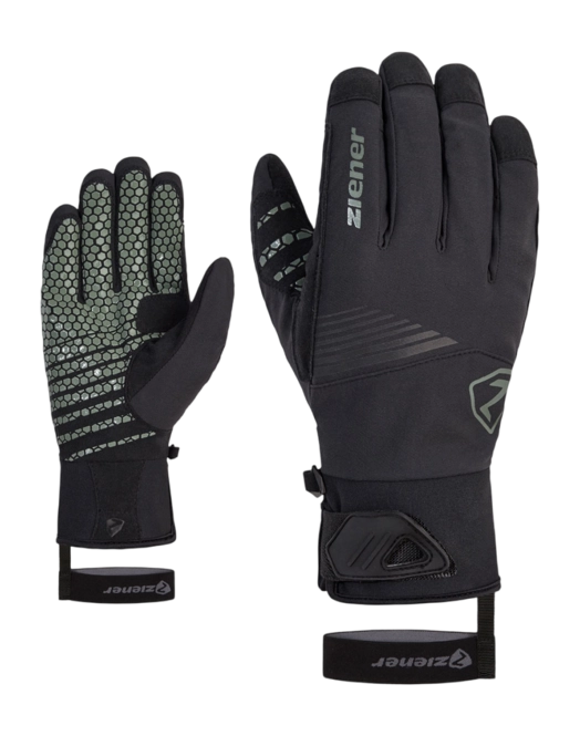 Gloves Ziener Unisex Gyrno Glove Mountaineering Green Mud