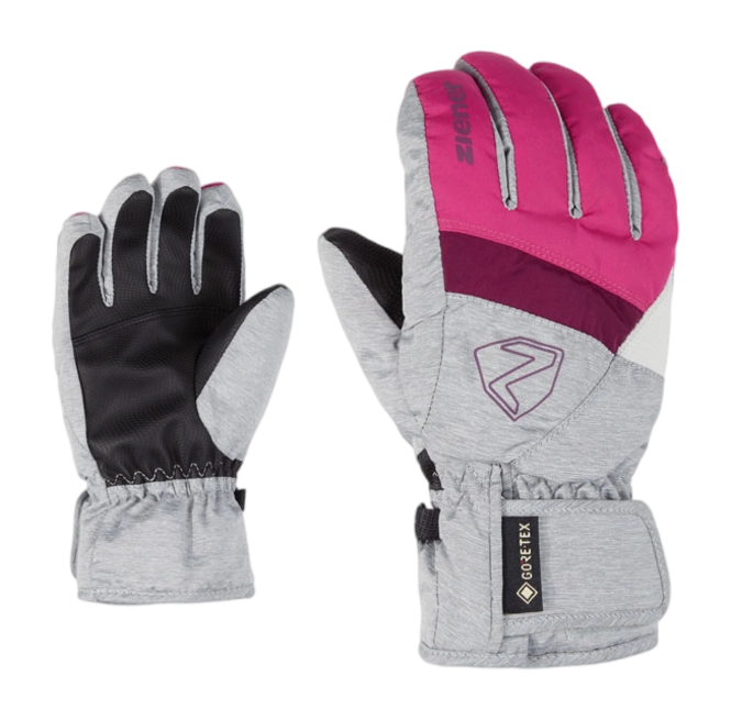 Gloves Ziener Kids Leif GTX Pop Pink/Light Melange