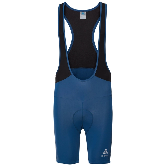Cycling Shorts Odlo Men Tights Short Suspenders Element Poseidon Black