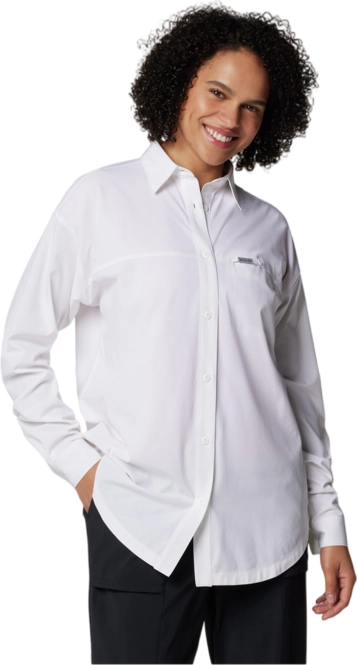 Shirt Columbia Women Boundless Trek Layering LS White 2024