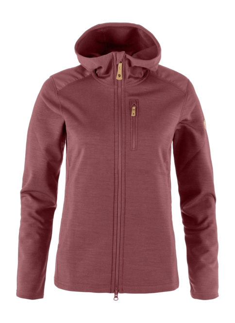 Zip Sweatshirt Fjällräven Women Keb Fleece Hoodie Mesa Purple 24