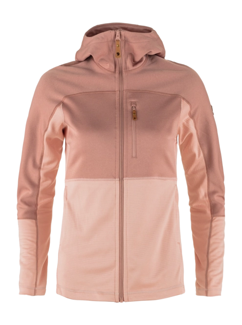 Zip Sweatshirt Fjällräven Women Abisko Trail Fleece Chalk Rose Dusty Rose 24