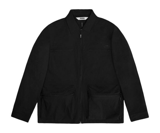 Shirt Rains Unisex Tomar Overshirt Black