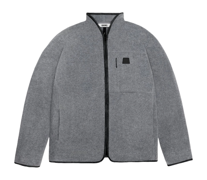 Jacket Rains Unisex Durban Fleece Jacket T1 Dark Melange