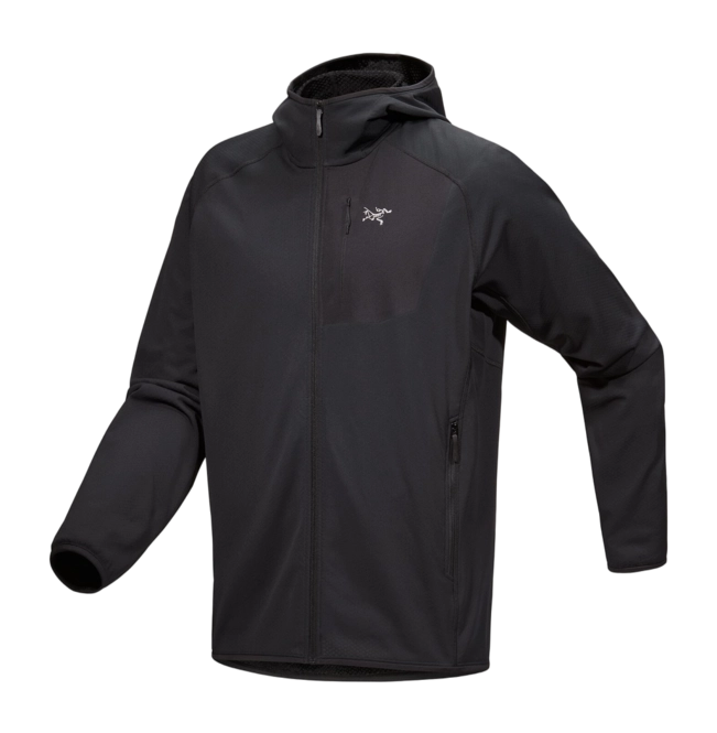 Zip Sweatshirt Arc'teryx Men Delta Hoody Black