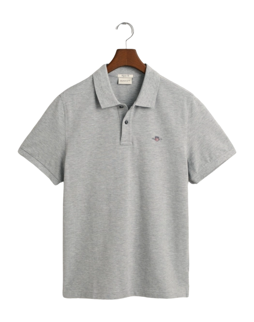 Polo Shirt GANT Men Ruggers Ss Grey Melange