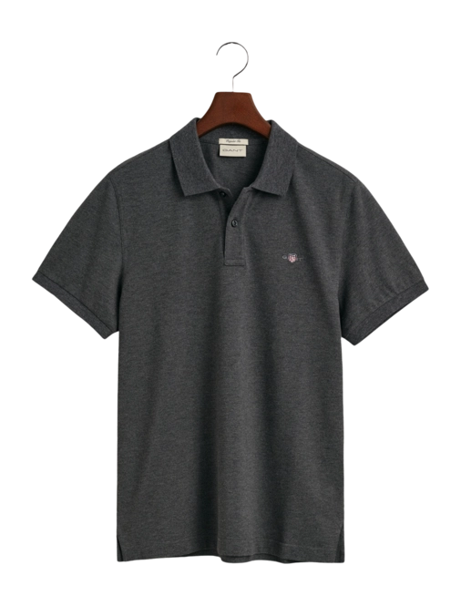 Polo Shirt GANT Men Ruggers Ss Anthracite Melange