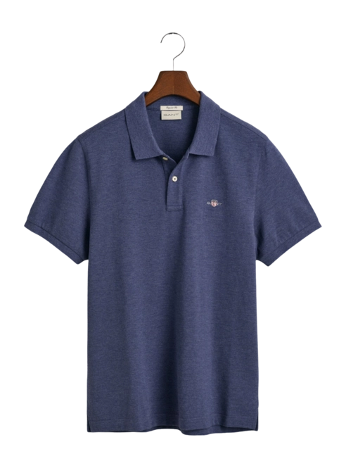 Polo Shirt GANT Men Ruggers Ss Dark Jeansblue Melange
