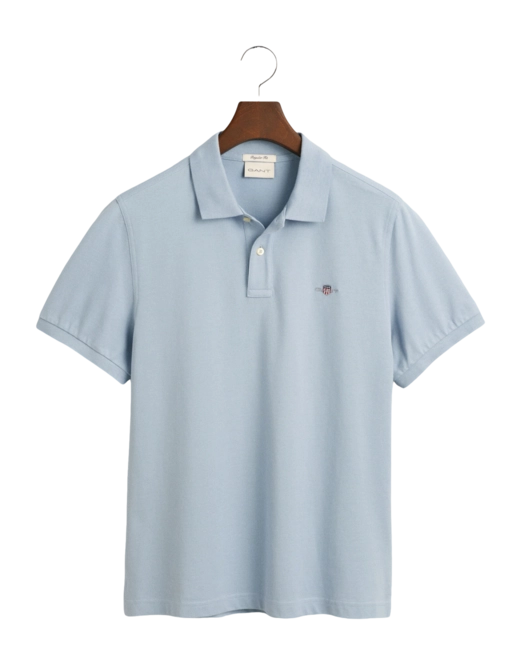 Polo Shirt GANT Men Ruggers Ss Dove Blue