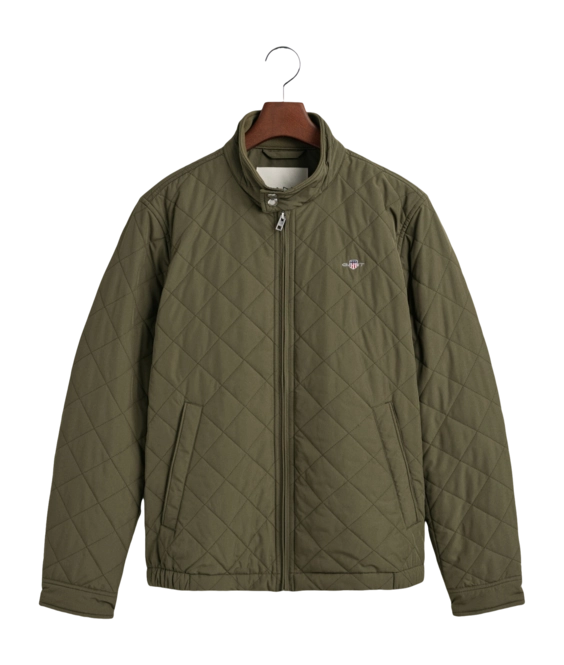 Jacket GANT Men Synthetic Fiber Short Juniper Green