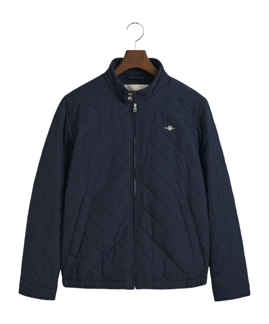 Jacket GANT Men Synthetic Fiber Short Evening Blue